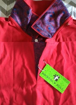 Футболка,поло в стиле этно, размер л