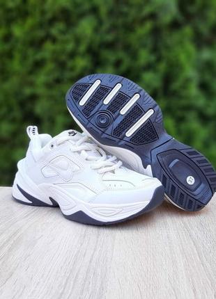 Женские кожаные кроссовки nike m2k tekno белые летние кроссовки найк техно6 фото