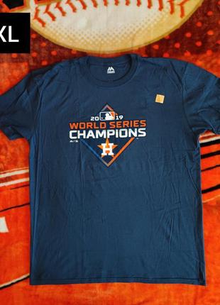 💯⚾ оригинал. футболка majestic x mlb houston astros.