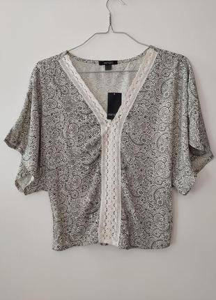 Блуза с коротким рукавом, xl 42 euro (наш 48), esmara, нитевичка5 фото