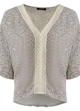 Блуза с коротким рукавом, xl 42 euro (наш 48), esmara, нитевичка3 фото