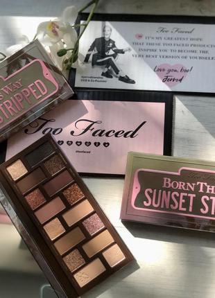 Палітра too faced born this way sunset stripped eyeshadow palette7 фото