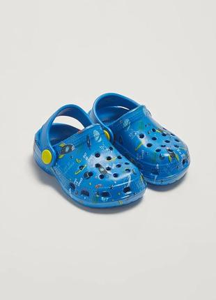 24/25/26 р нові фірмові шльопанці дитячі клоги крокси трансформери сабо logs космос lc waikiki