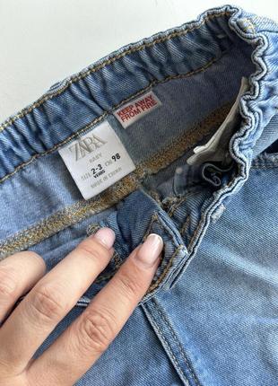 Летние джинсовые шорты зара zara 2-3 года3 фото
