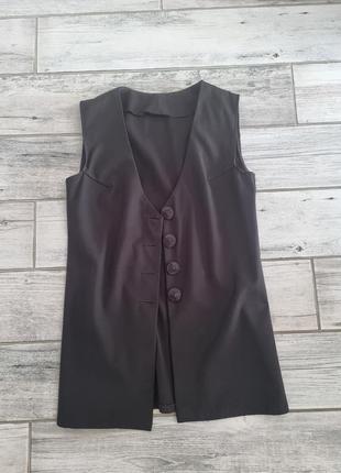 Жилет из костюмной ткани zara