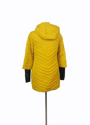 Женская демисезонная куртка visdeer. цвет горчица. размер l3 фото