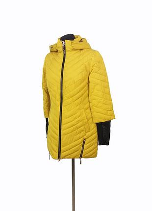 Женская демисезонная куртка visdeer. цвет горчица. размер l