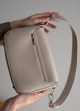 Стильная сумка кроссбоди через плечо, сумка с двумя ремешками, элегантная сумка клатч3 фото