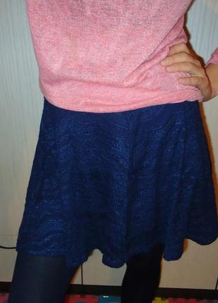 Подростковая солнце-клеш юбка, юбка с вышивкой1 фото