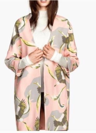 H&m кимоно-пальто оверсайз накидка в принт3 фото