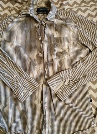 Рубашка в клетку, качество люкс, размер