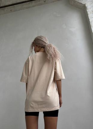 Футболка хлопок базовая свободная oversize унисекс 11 цветов3 фото