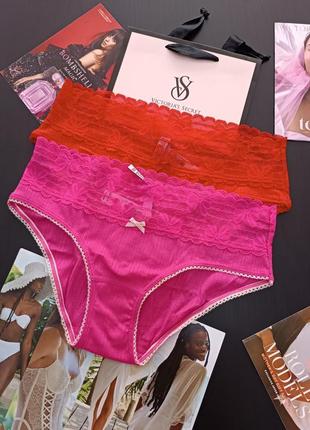 Акція від 3х шт бавовняні трусики хіпстери s м victoria's secret виктория сикрет вікторія сікрет оригінал8 фото