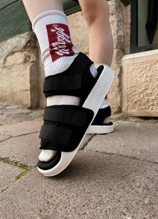 Женские сандалии adidas sandals black / smb