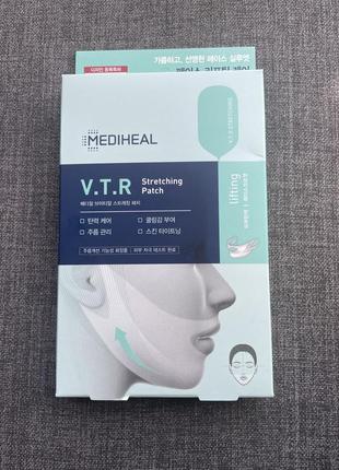 Маска для подтяжки нижней части лица от mediheal vtr stretching patch1 фото