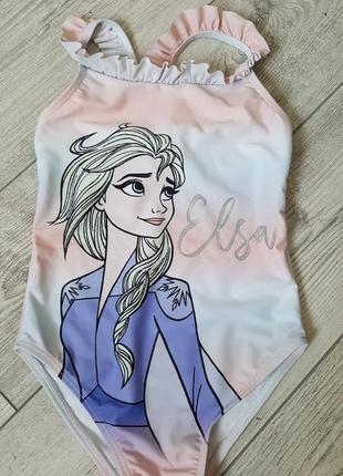 Яркий слитный сдельный купальник disney primark elsa8 фото