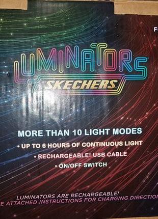 Светящиеся кроссовки для города skechers s lights-luminators 35 р-р 22 см9 фото