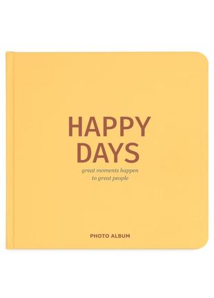 Фотоальбом с черными страницами happy days (yellow)