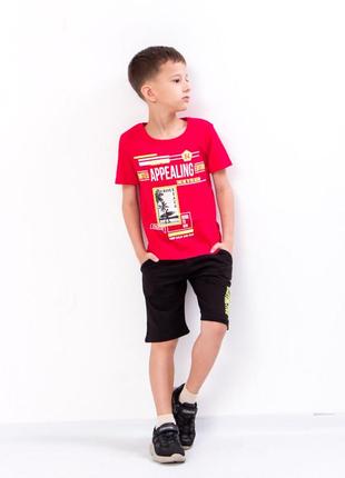 Комплект летний для мальчика (футболка+бриджи шорты ),4 фото