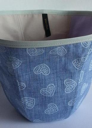 Панама. шляпа. лен рубашечный. голубой.