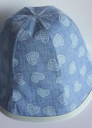 Панама. шляпа. лен рубашечный. голубой.
