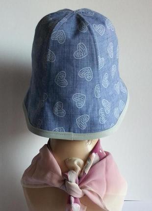 Панама. шляпа. лен рубашечный. голубой.