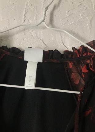 H&m воздушное платье в цветы 2