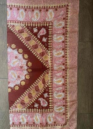 1, жіноча легка хустка штанельна квадратна розмір 100 см*100 см4 фото