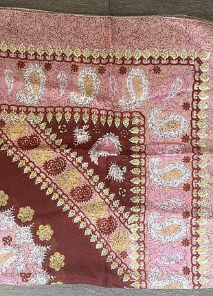 1, жіноча легка хустка штанельна квадратна розмір 100 см*100 см3 фото