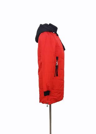Куртка женская демисезонная hailuozi. яркий красный цвет3 фото