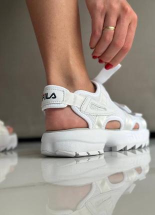 Жіночі сандалі fila disruptor/ філа білі2 фото