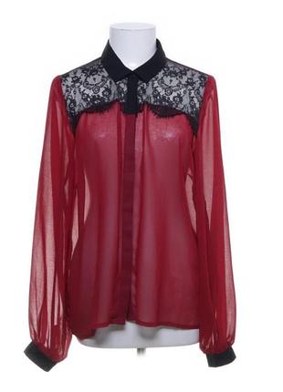 1+1=3!! актуальная блузка с кружевом atmosphere