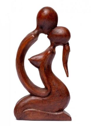 Статуэтка влюбленная пара 30 см деревянная