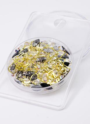 Декор для нігтів №3 - різних форм та розмірів, стрази, каміння, фігурки