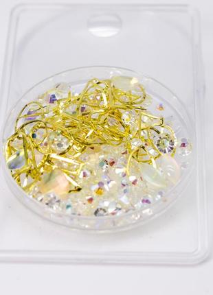 Декор для ногтей №4 – разных форм и размеров, стразы, камни, фигурки