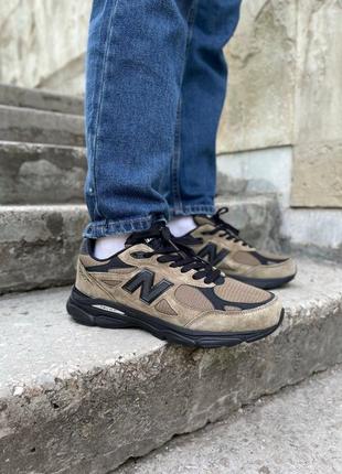 Кроссовки new balance 990 black/brown