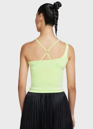 Nike air top м'який трикотажний топ майка асиметрична на одне плече новий оригінал2 фото