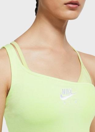 Nike air top м'який трикотажний топ майка асиметрична на одне плече новий оригінал5 фото