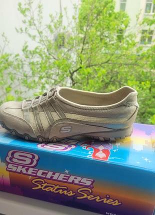 Кроссовки нат замша,  skechers, р.38