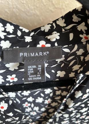 Primark 10 p свободное платье в цветы4 фото