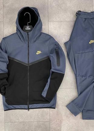 Мужской спортивный трикотажный костюм nike tech fleece