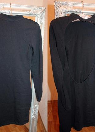 Шикарное черное платье с открытой спинкой от американского бренда nasty gal4 фото