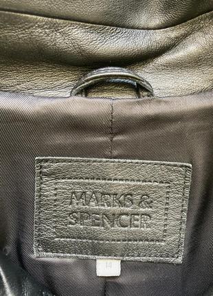 Кожаный жакет куртка кожаная marks &amp; spencer6 фото