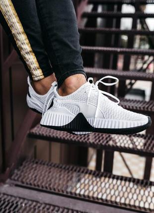 Мужские белые кроссовки пума puma defy white black7 фото