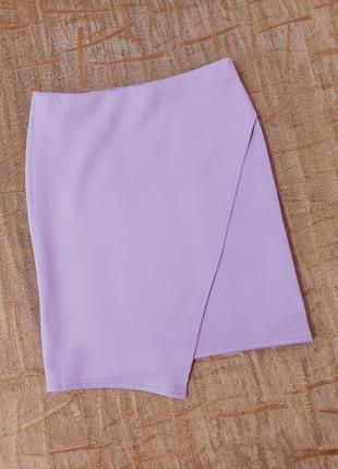 Лиловая юбка, асимметричная юбка1 фото