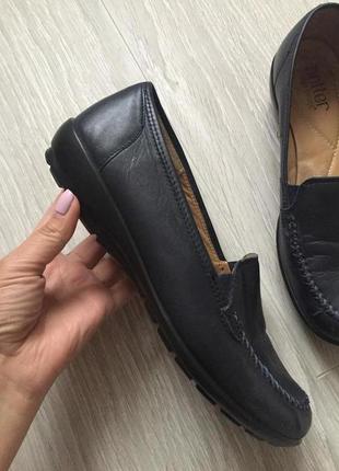 Кожаные туфли мокасины hotter