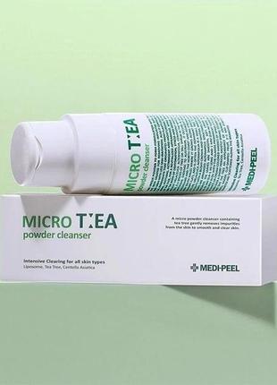 Ензимна пудра з чайним деревом medi-peel micro tea powder cleanser🌿