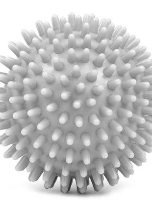 Массажный мяч с шипами 7sports sonic ball pj-9 d9см. серый1 фото