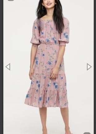 Прекрасное платье миди h&m