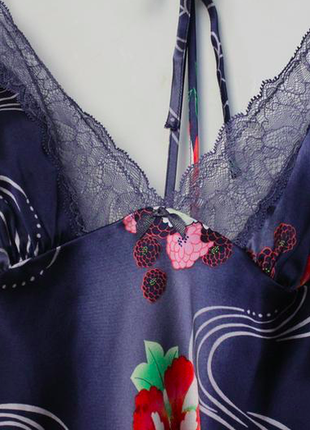 Victoria's secret шовкове сексуальне білизна ночнушка lingerie пеньюар в квіти2 фото